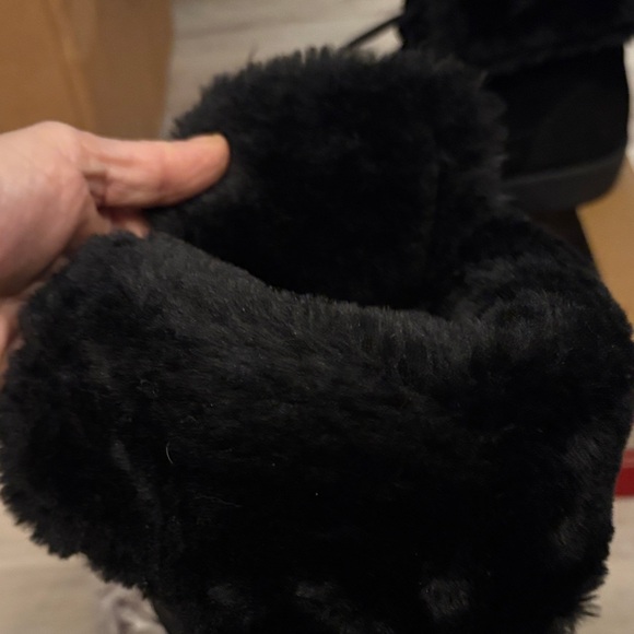 #139 style&Co.Aubrey Ankle Boots Fur-Lined genuine suede Women's 8M Boots NWOTWB - Picture 5 of 14